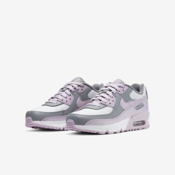 Nike Air Max 90 LTR - Nagyobb Gyerek Utcai Cipő - Szürke/Fehér